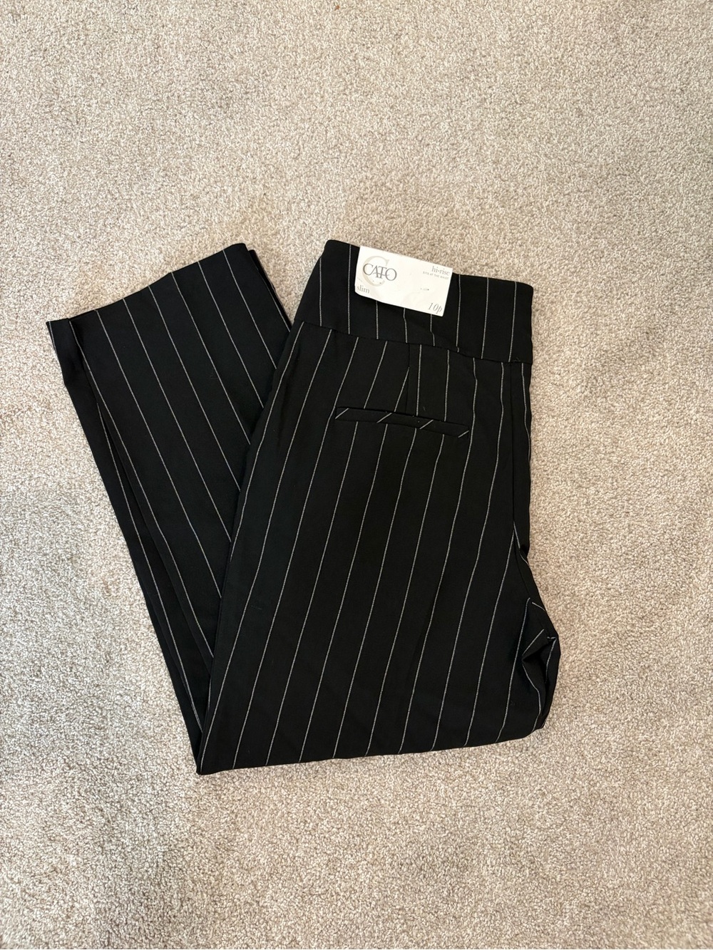 CATO womens black cropped pants